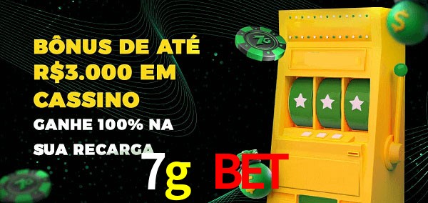 7g bet melhor bônus de depósito