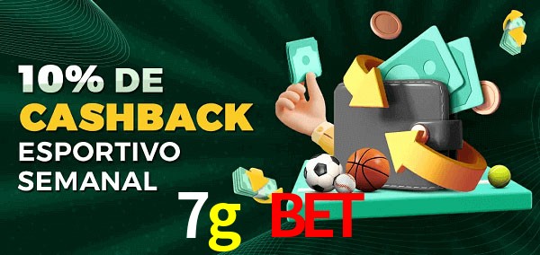 10% de bônus de cashback na 7g bet