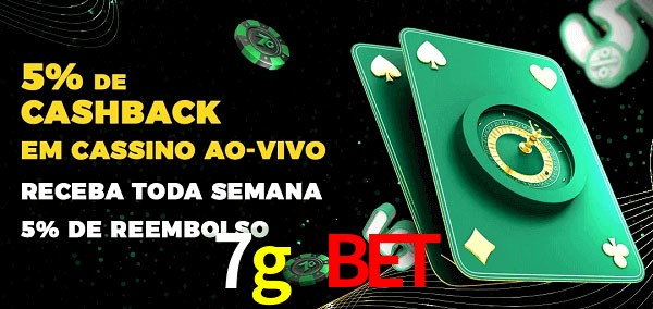 Promoções do cassino ao Vivo 7g bet